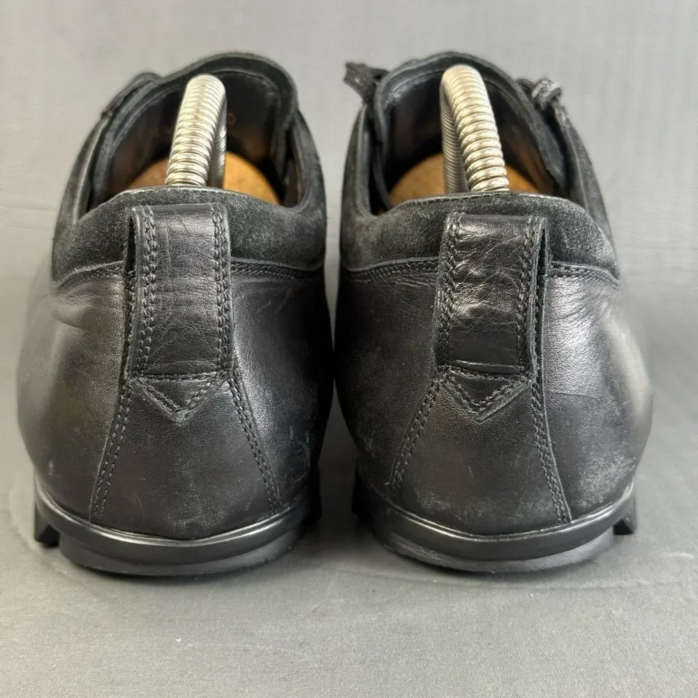 Gucci Vintage Black Leather Lace Up Sneaker shoes men’s size 9.5